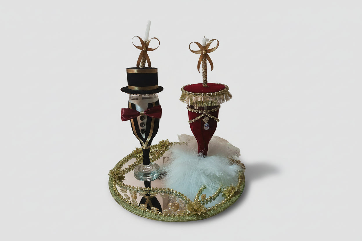 Western Style Doodh pilai tray