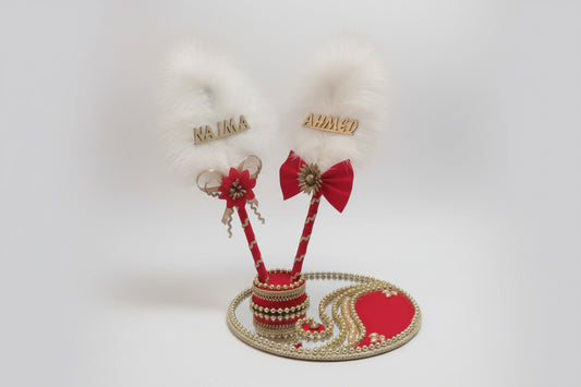 Customizable name Cat Fer Feather Nikkah pen
